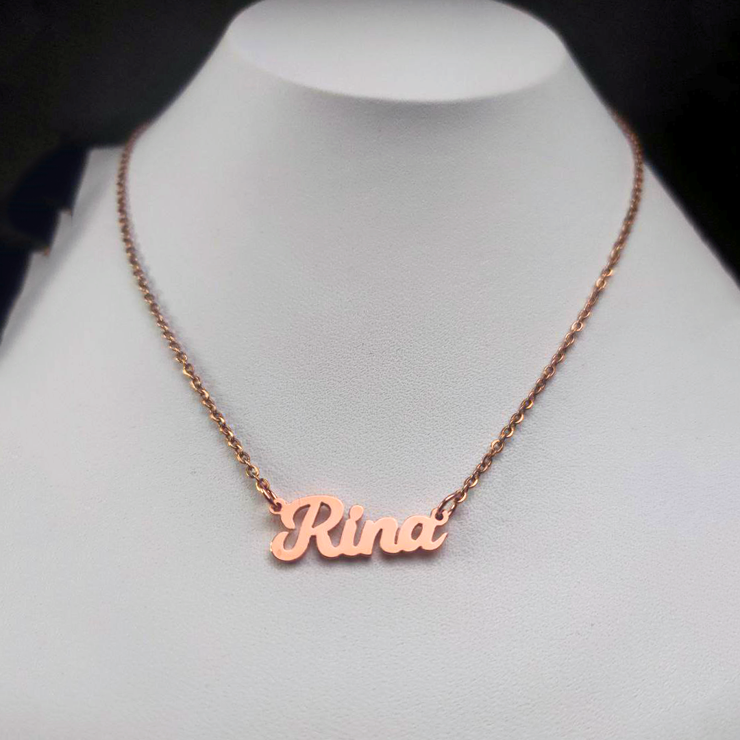 Rose Gold Classic English Necklace