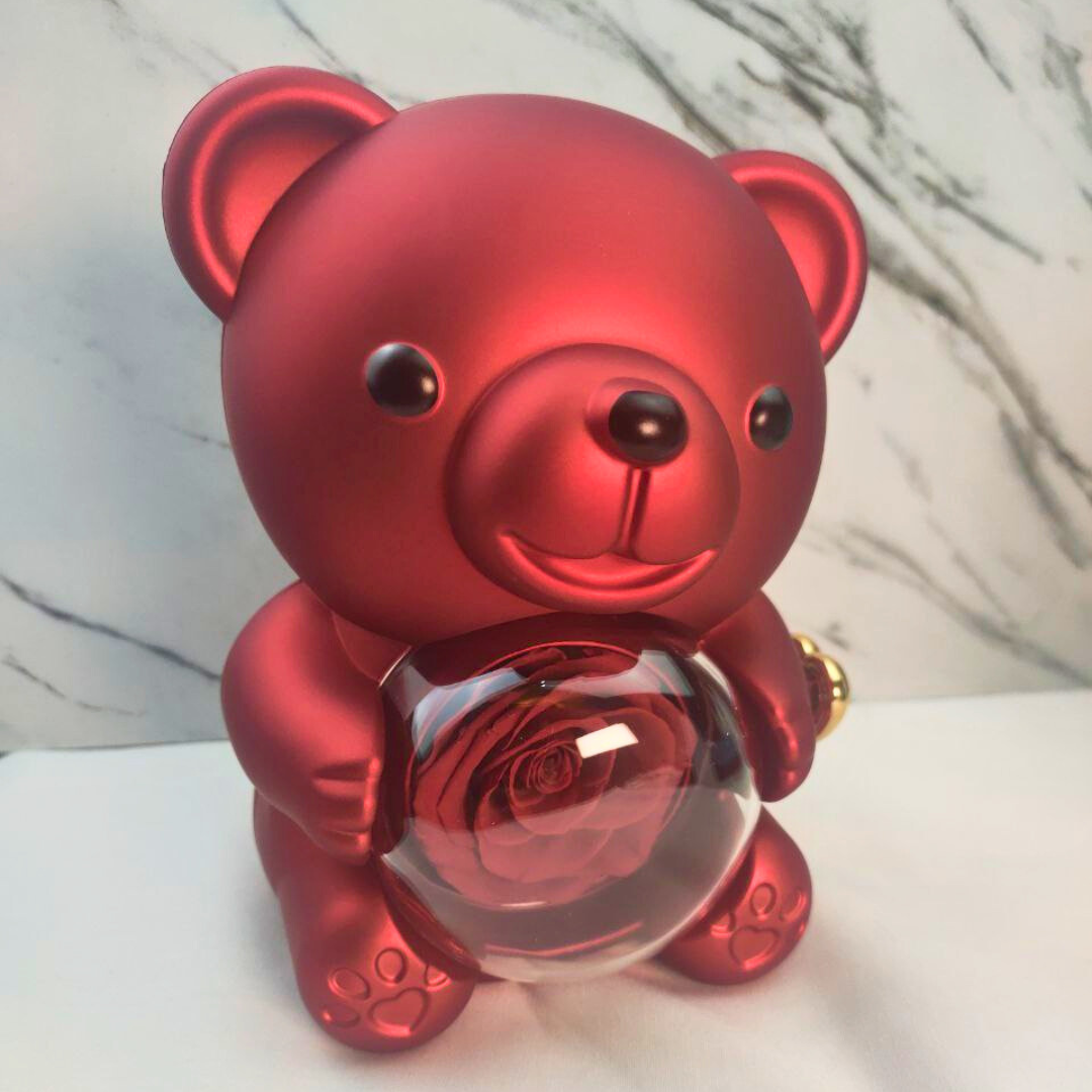 Valentines Day Special Red Bear with Custom Necklace/Bracelet/Ring