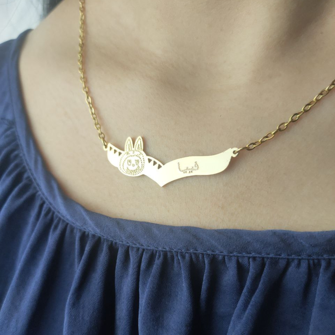 Arabic Labubu Necklace