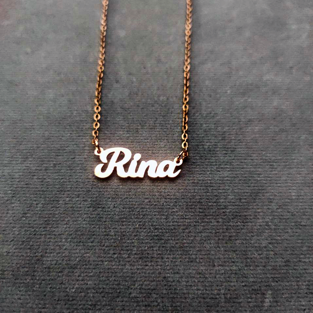 Rose Gold Classic English Necklace