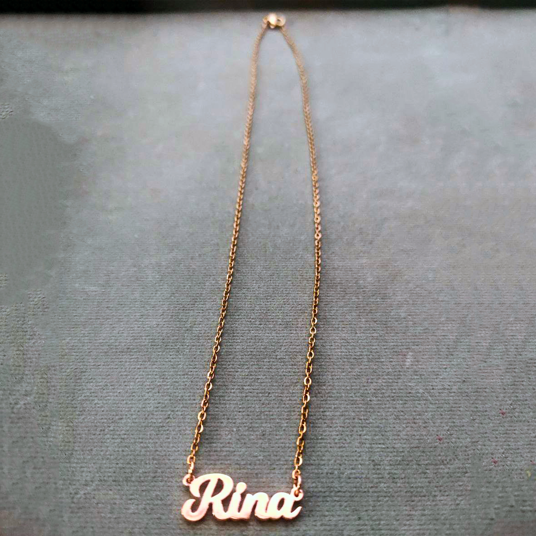 Rose Gold Classic English Necklace