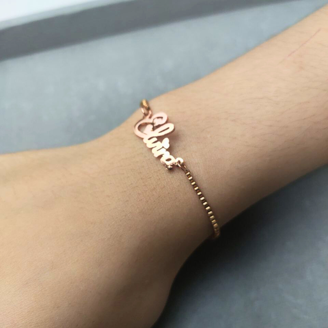 Italian English Bracelet Rose Gold