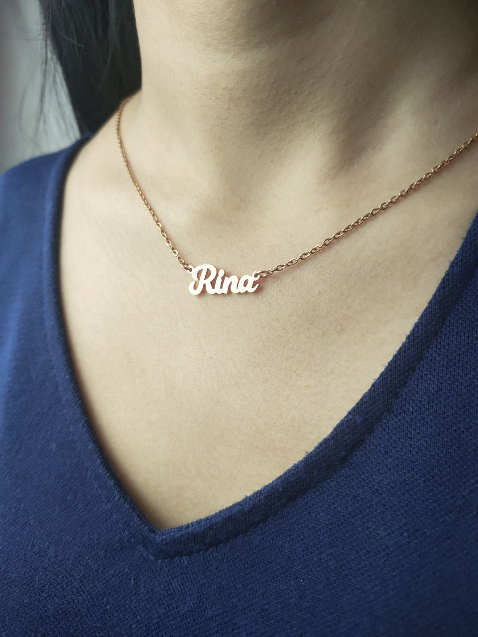 Rose Gold Classic English Necklace